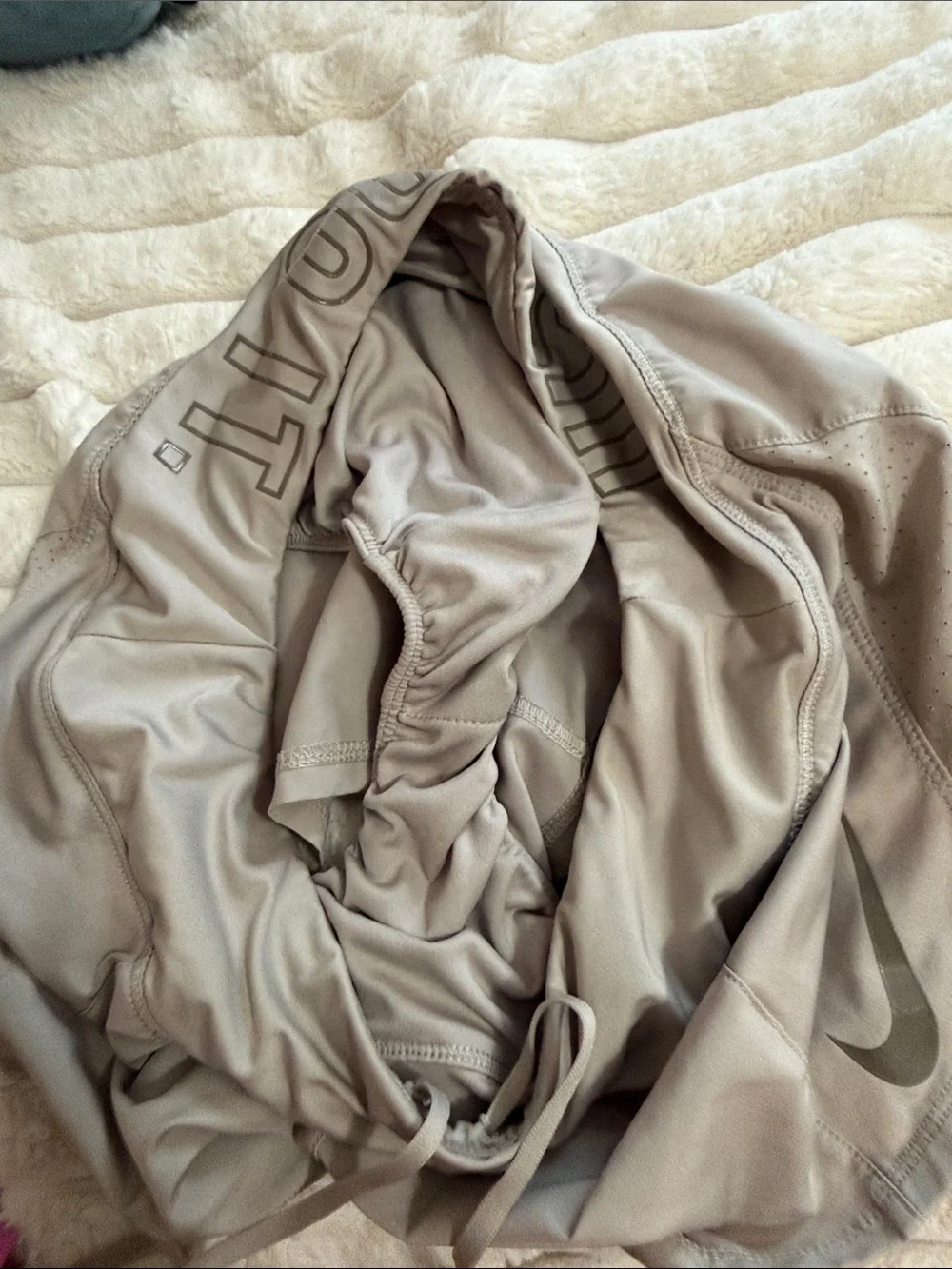 Nike Women’s Light Taupe Athletic Drawstring Shorts